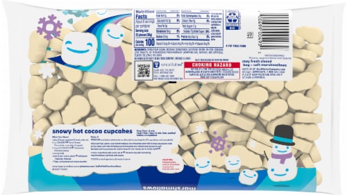 Jet-Puffed Snowman French Vanilla Marshmallows Perspective: back