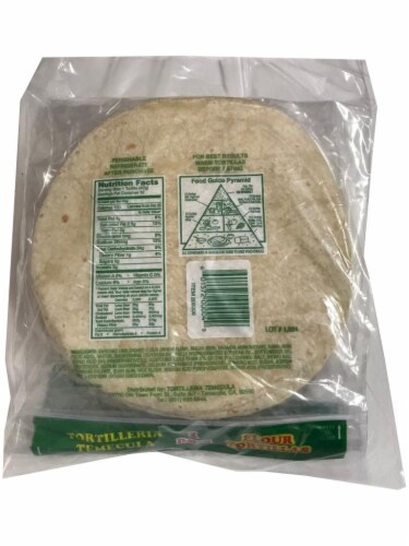 Tortilleria Temecula Flour Tortillas Perspective: back