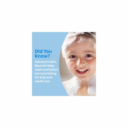 Johnson's Skin Nourish Moisturizing Baby Lotion Vanilla & Oat (Pack of 3) Perspective: back