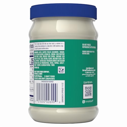 Kraft Sandwich Spread 15 fl oz Jar (Pack of 8) Perspective: back