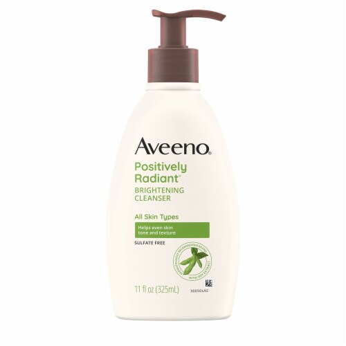 Aveeno Positively Radiant Brightening Facial Cleanser (Pack of 18) Perspective: back