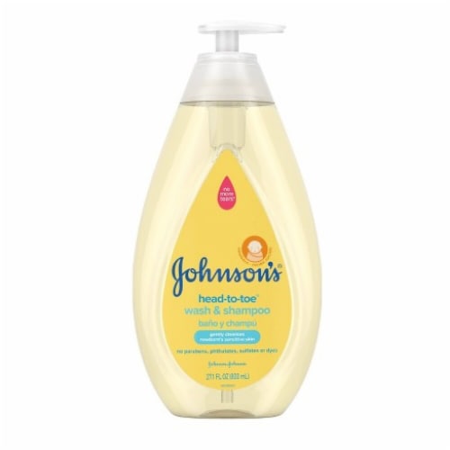 Johnson's Head-To-Toe Gentle Baby Body Wash & Shampoo 27.1 fl oz (Pack of 3) Perspective: back