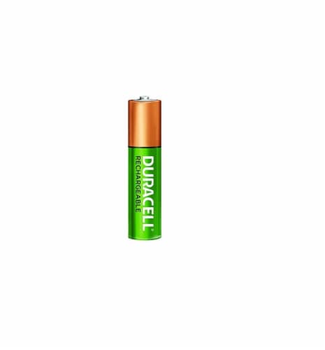 Duracell Rechargeable AAA Batteries, 4 Count Pack, Triple A Battery (Pack of 6) Perspective: back