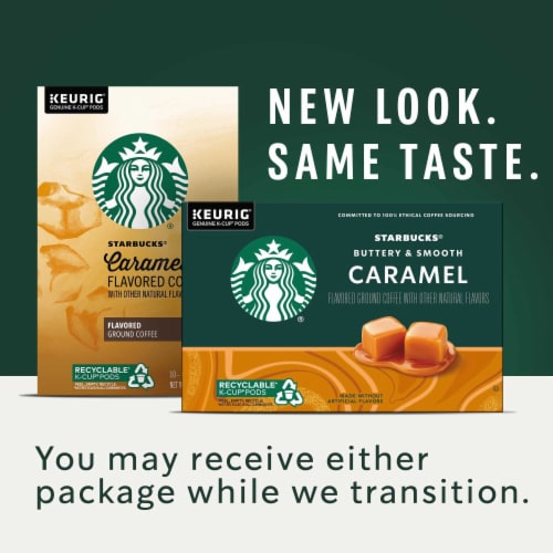 Starbucks Flavored K Cup Coffee Pods Caramel for Keurig Brewers