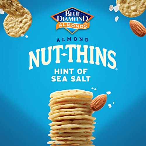 Blue Diamond Almonds Nut-Thins Gluten Free Cracker Crisps (Pack of 32) Perspective: back
