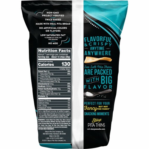 Stacy's Pita Thins Simply Naked (Pack of 20) Perspective: back