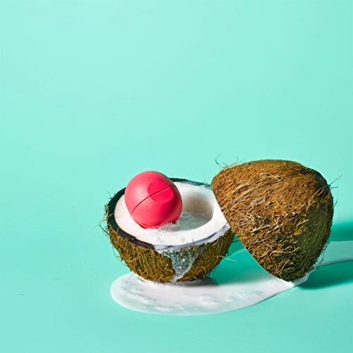 EOS Visibly Soft Lip Balm Sphere Coconut Milk 0.25 Ounce (Pack of 2) Perspective: back