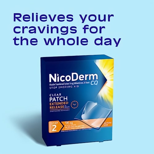 Nicoderm CQ Clear w/ SmartControl Technology, Step 2, (Pack of 6) Perspective: back