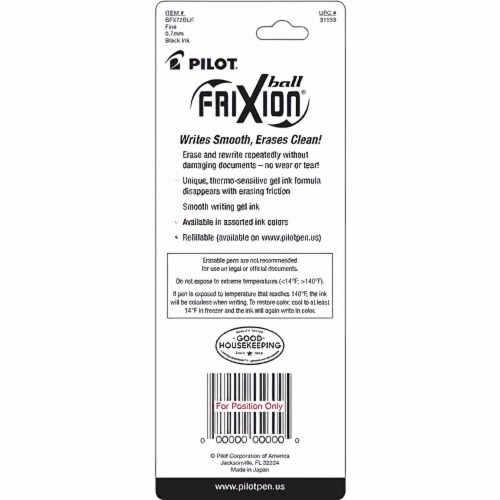 Pilot FriXion Ball Erasable Gel Ink Pen, (Pack of 48) Perspective: back