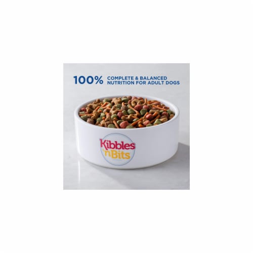 Kibbles 'n Bits Original Savory Beef & Chicken Flavors Dry Dog Food, 31-lb Bag (Pack of 24) Perspective: back