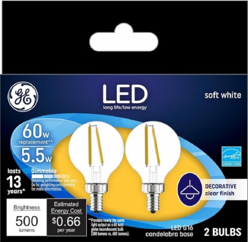 GE Soft White 60 Watt LED Light Bulb Pack of 2 2 pack Fry s Food Stores
