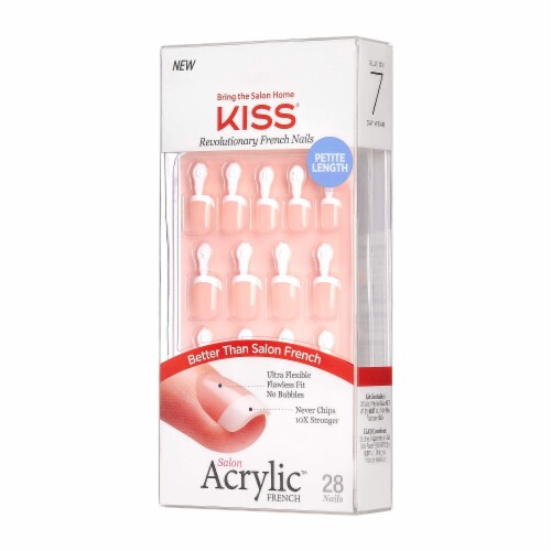 Kiss salon acrylic french nails petite pack of 4 4 pack kroger