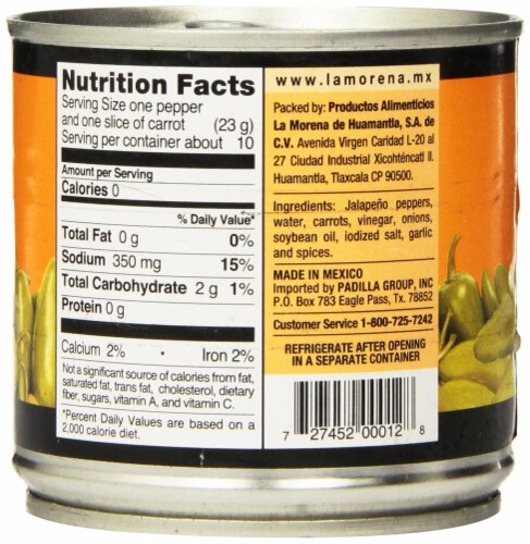 La Morena Whole Jalapenos (Pack of 3) Perspective: back