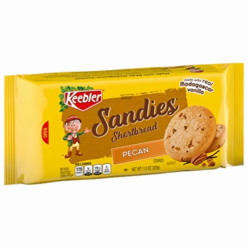 Keebler Sandies Shortbread Cookies Pecan (Pack of 14) Perspective: back