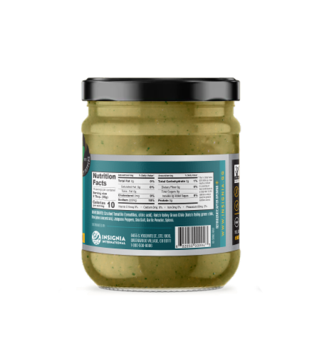 505 Southwestern Roadhouse Tomatillo and Medium Roasted Green Chile Salsa Perspective: back