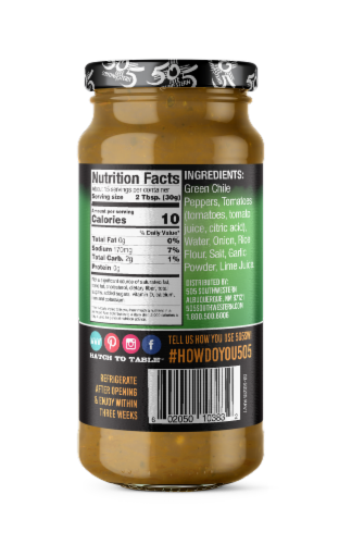 505 Southwestern® Medium Green Chile Sauce Perspective: back