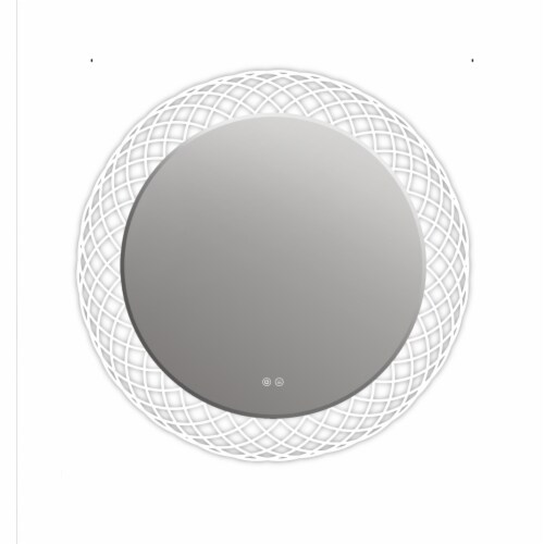 CHLOE Speculo Back Lit LED Mirror 6000K Daylight White 30 Wide Perspective: back