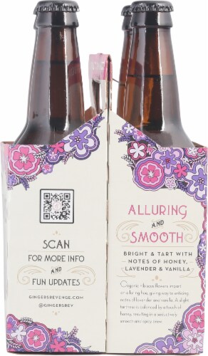 Ginger's Revenge Hibiscus Lavender Ginger Beer Perspective: back