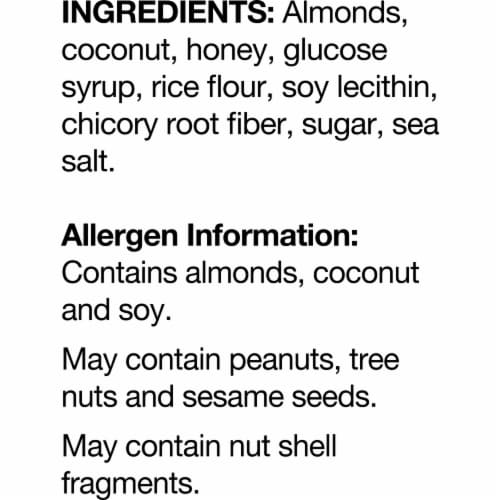 KIND Almond & Coconut Fruit and Nut bars Perspective: back
