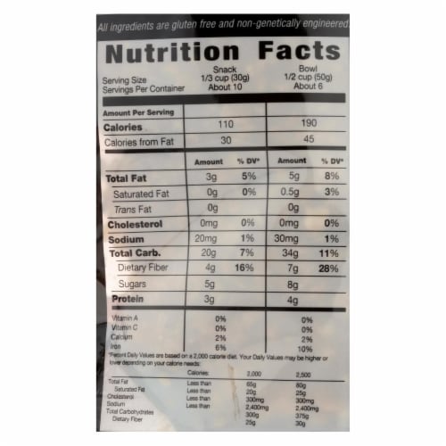 Kind Healthy Grains Cinnamon Oat Clusters with Flax Seeds - 11 oz - Case of 6 Perspective: back