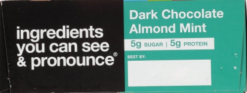 KIND Dark Chocolate Almond Mint Bars Perspective: back