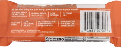 KIND Crunchy Peanut Butter Protein Nut Bars Perspective: back