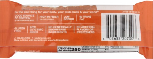 KIND Crunchy Peanut Butter Protein Nut Bars Perspective: back