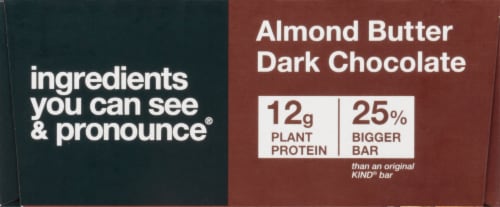 KIND® Almond Butter Dark Chocolate Protein Bars Perspective: back