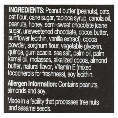 KIND Nut Butter Chocolate Peanut Butter Bars Perspective: back