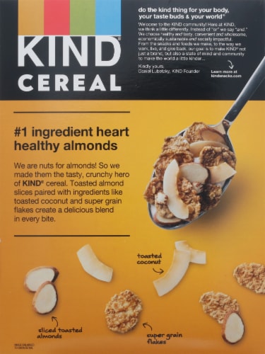 KIND® Honey Almond Cereal Perspective: back