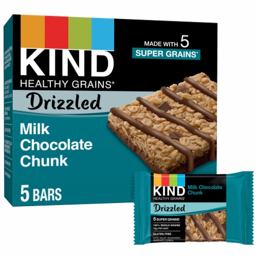 KIND Healthy Grains Milk Chocolate Chunk Snack Bars Perspective: back