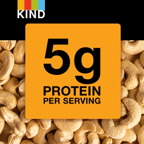 KIND Roasted Unsalted Cashews Perspective: back