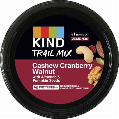 KIND Cashew Cranberry Walnut with Almonds & Pumpkin Seeds Trail Mix Perspective: back