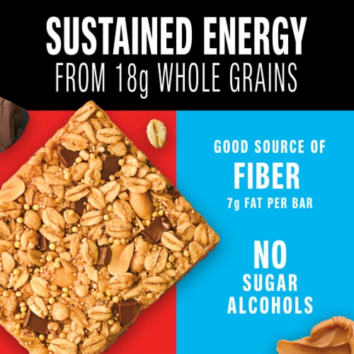 KIND Peanut Butter Dark Chocolate Healthy Grains Energy Bars Perspective: back