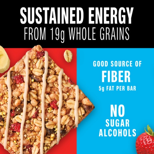 KIND Strawberry Banana Healthy Grains Energy Bars Perspective: back