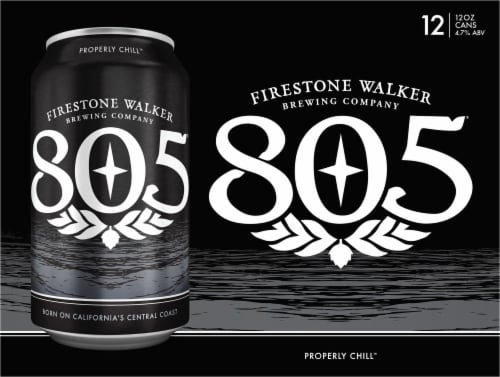 Firestone Walker 805® Original Blonde Ale Craft Beer Pack Perspective: back