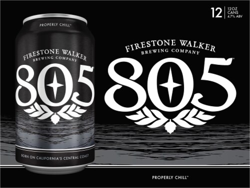 Firestone Walker 805® Original Blonde Ale Craft Beer Pack Perspective: back