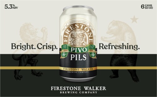 Firestone Walker Pivo Hoppy Pilsner Beer Cans Perspective: back