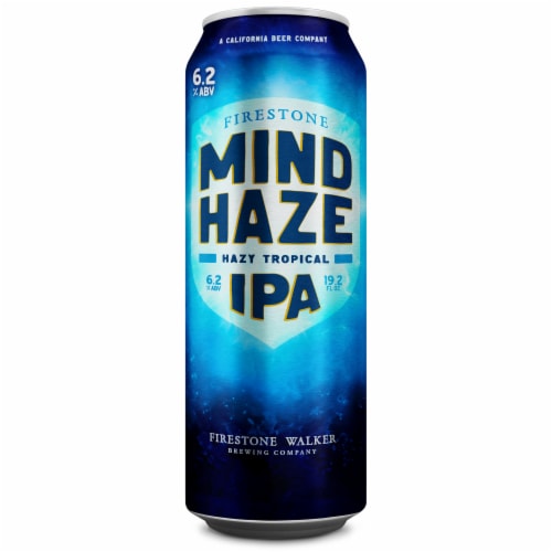 Firestone Walker Mind Haze Hazy IPA Craft Beer Single Can Perspective: back