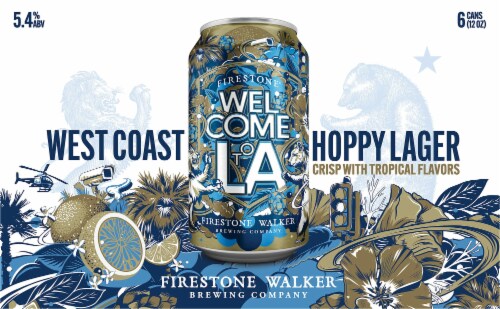 Firestone Walker Welcome to LA West Coast Hoppy Lager Beer Perspective: back