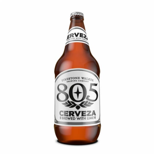 Firestone Walker 805® Original Blonde Ale Craft Beer Single Bottle Perspective: back