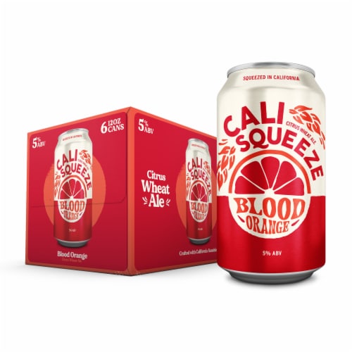 Cali Squeeze Blood Orange Wheat Ale Craft Beer Pack Perspective: back