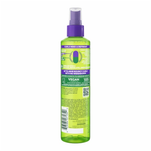 Garnier Fructis Curl Refresher Reviving Water Spray Sulfate Free for All Curl Types Perspective: back