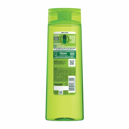 Garnier Fructis Grow Strong Thickening Shampoo for Fine Hair with Biotin & Vitamin C Perspective: back