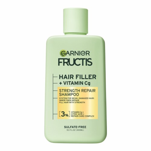 Garnier Fructis Hair Filler Strength Repair Shampoo Sulfate Free for Weak, Damaged Hair Perspective: back