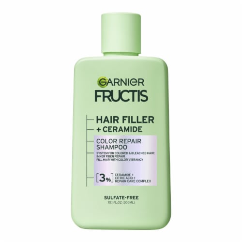 Garnier Fructis Hair Filler Color Repair Shampoo Sulfate Free for Colored & Bleached Hair Perspective: back
