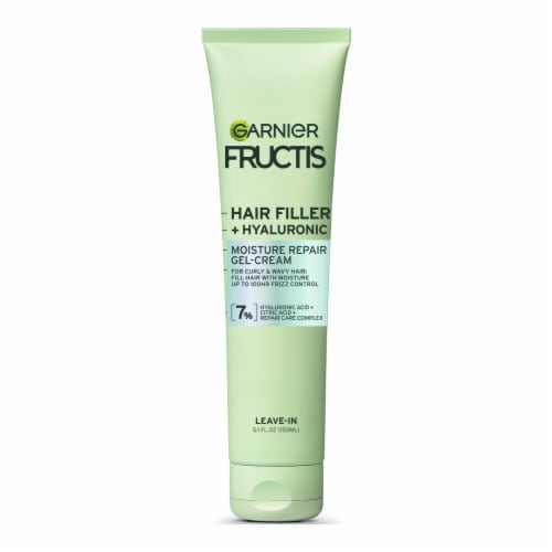 Garnier Fructis Hair Filler Moisture Repair Leave in Gel Cream for Curly & Wavy Hair Perspective: back