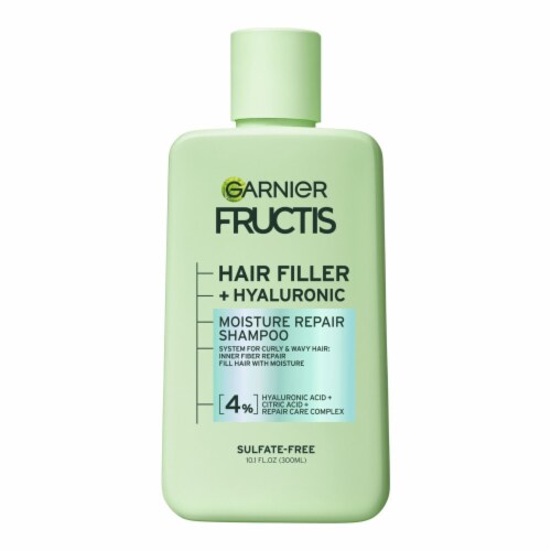 Garnier Fructis Hair Filler Moisture Repair Shampoo Sulfate Free for Curly & Wavy Hair Perspective: back