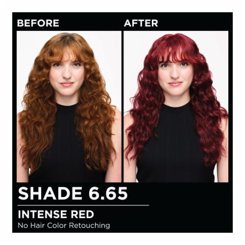 Garnier Olia Oil Powered Permanent Hair Color 6.65 Intense Red Perspective: back