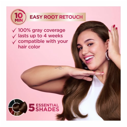 Garnier Color Sensation Color Retouch Hair Color Demi-Permanent for Root Regrowth Black Perspective: back